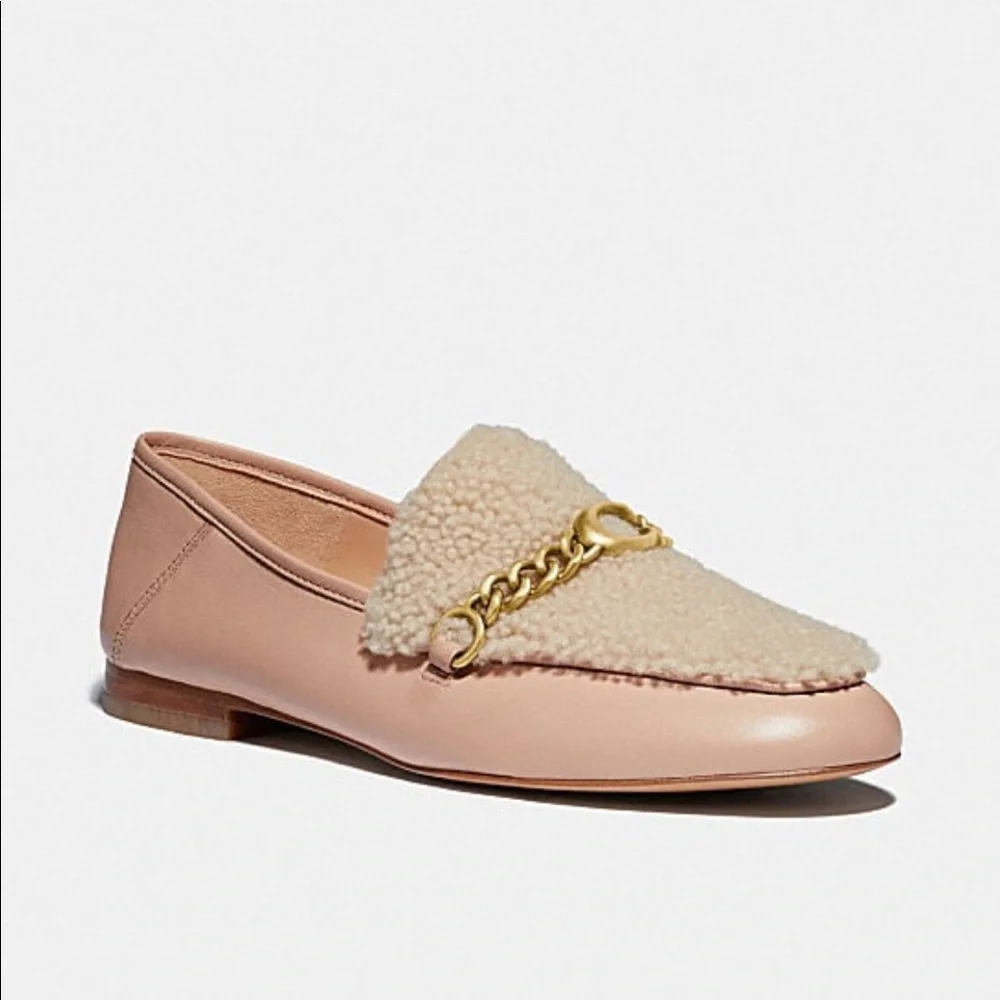 Coach Helena Loafer in Pale Blush/Natural - Picture 1 of 4